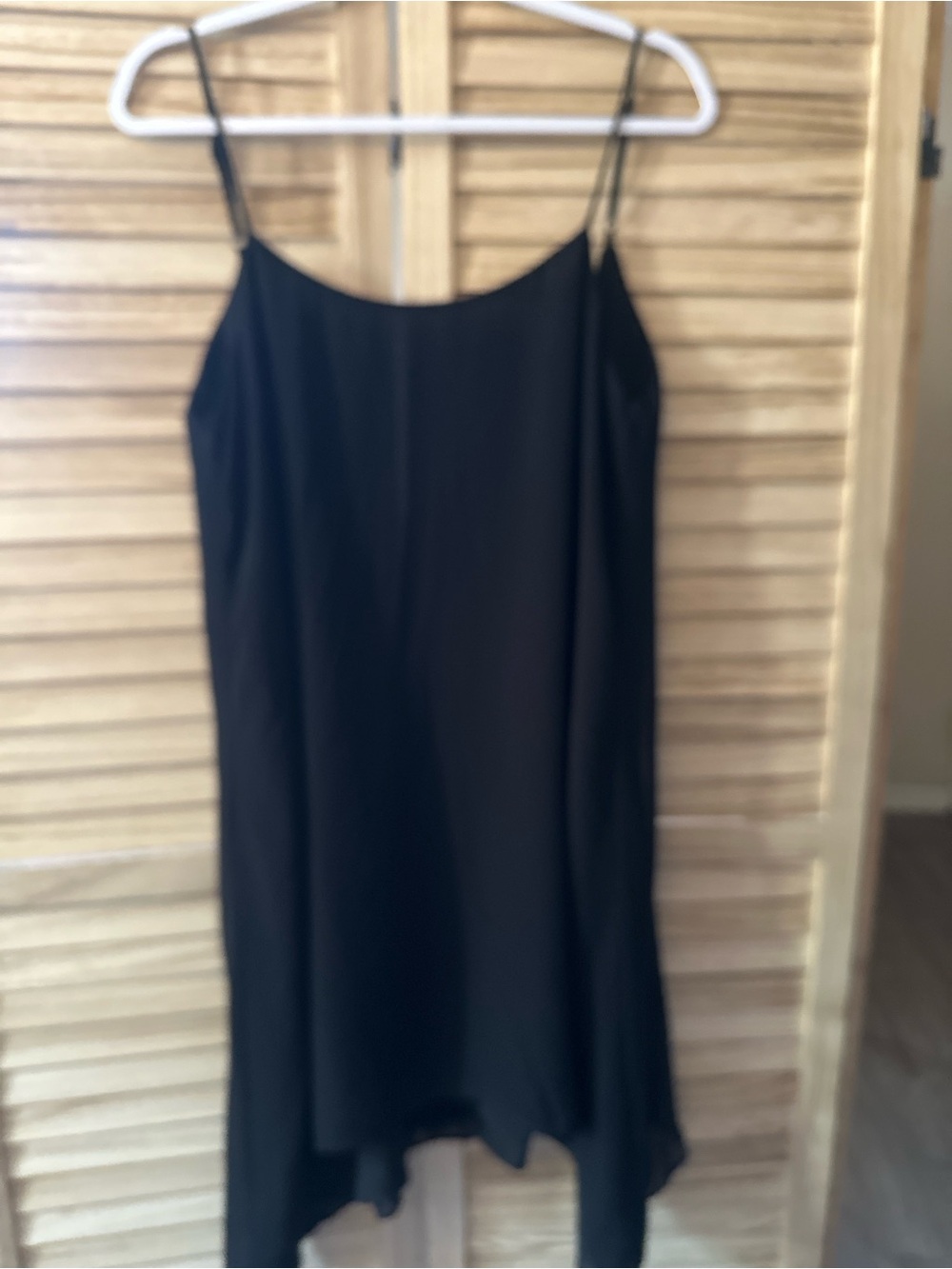 BCBGeneration Black Spaghetti Strap Slip Dress Top